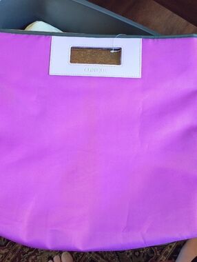 Clinique Bright Pink Tote-Style Skirt Accent